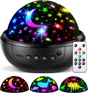 OneFire Night Light for Kids ball 93 Lighting+3 Films Kids Night Light Projector,Remote+Dimmable Star Projector dinosaur toys 360° Ceiling Stars Glow in The Dark Stars,Christmas Gifts for 4 Year Old Boy Birthday Gift Remote Controlled