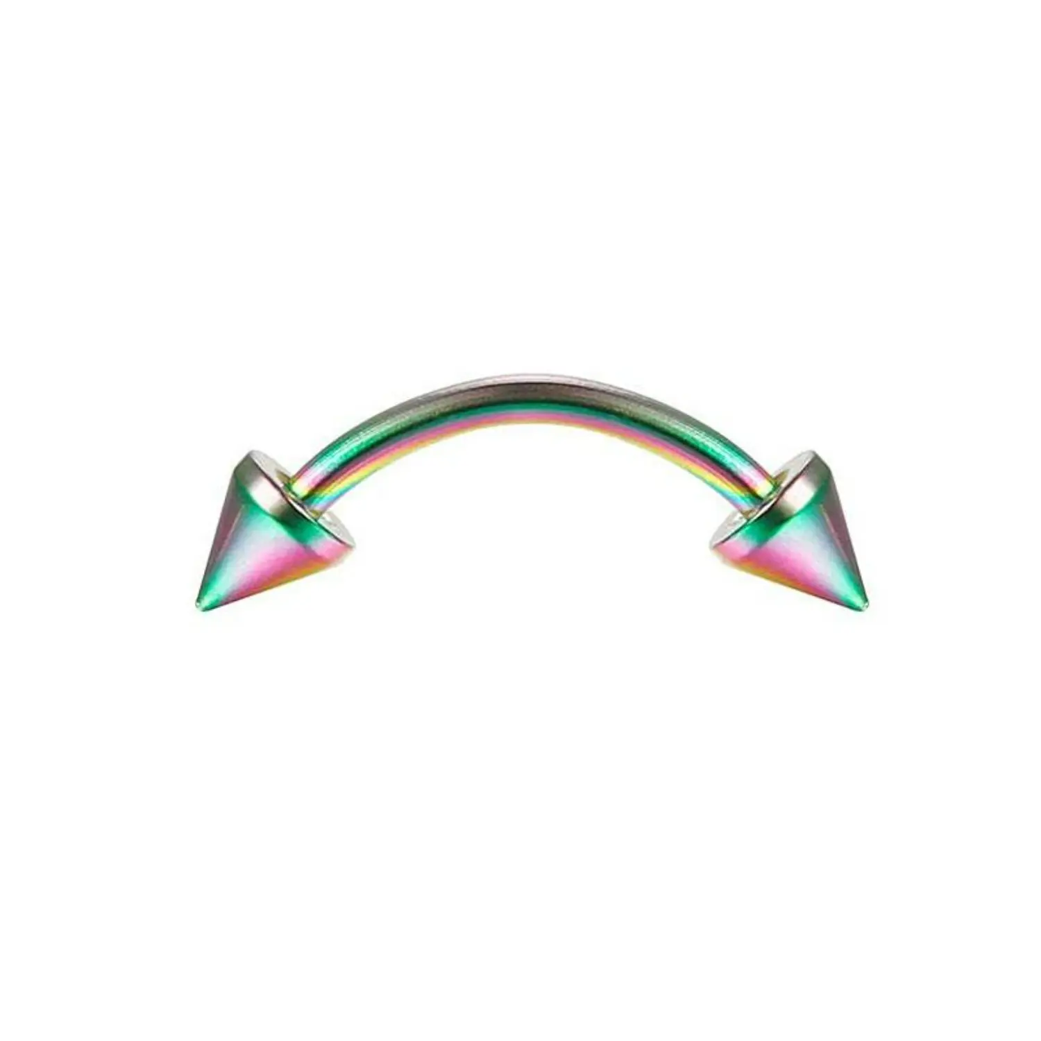 FINREZIO 1Pc 16G Eyebrow Rings Lip Ring Barbell Curved Ring Tragus Daith Rook Earring Piercing Jewelry for Women Men