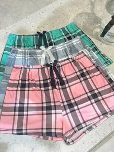 Women's Plus Size Casual Plaid Sleepwear Set, Comfortable Sleeping Clothes, Fashion Homeewear, Ideal for Daily Wear and Relaxing at Home, Girl Summer Clothes, Summer Shorts, Sleep Pants