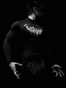 Men's Regular Fit Sports Tee, Quick Drying Breathable Long Sleeve T-shirt, Casual Sporty Top for Gym Running Hiking, Athletic Sports Clothing