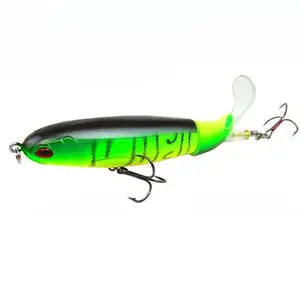 Topwater Spinning Tail Hook Hard Bait - Lure with 13g/35g Dual Weights for Fresh & Saltwater Fishing, Stainless Steel Triple Hook Design for Sea Bass & Grouper, 1/2-Piece Set Available