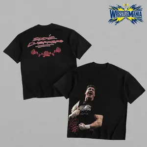 Eddie Guerrero Latino Heat WWE Champion Heavy Cotton Shirt Wrestlemania XX Tshirt Lucha Wrestling Libre Hoodie Fan Apparel Menswear Direct-to-garment Breathable Printing, Soft, Casual, Vintage, Streetwear, Graphic Tee, Unisex