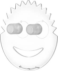 Daddy Caddy Scrub Daddy Plastic Sponge Organizer and Holder - Attaches with Suction Cups on Most Sink Surfaces