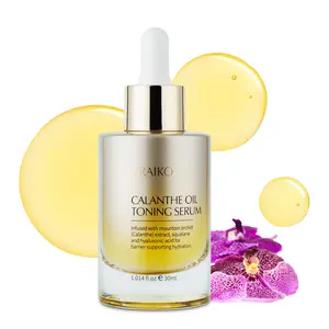 Gua Sha Face Oil Serum | 1st High-Altitude Calanthe Orchid Product | Detox, Plump, Anti-Oxidant, Soothing | Alpine Botanic, Cruelty Free, Natural, 1 fl oz Daily Facial