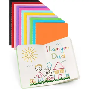 Small Unlined Pocket Notebooks 12 Pack Mini Notepads Journal Blank Sketch Book Pad for Kids Plain Notebooks Drawing Pad 3.5 x 5.5 Inches, 30 Sheets/60 Pages(Colorful Cover)