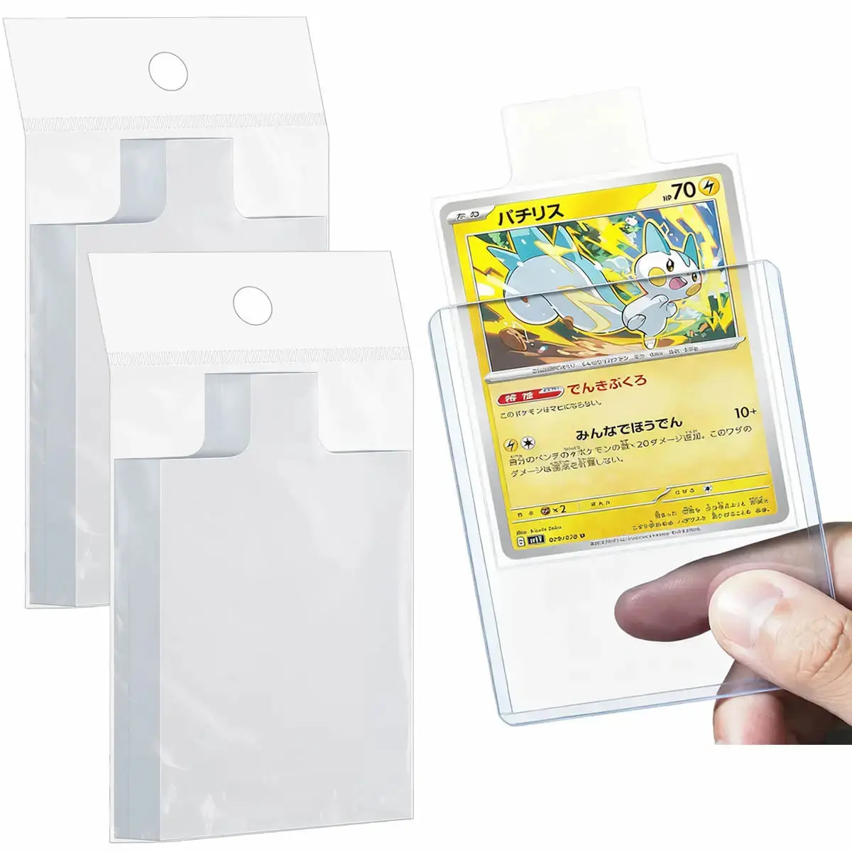 100-1000pcs 65*90mm Raised Type Card Sleeves Fit For Pokemon YuGiOh Game Cards Protector Trading Folder Transparent Case Holder