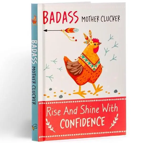 USED-Badass Mother Clucker - Rise and Shine With Confidence Quote Book by Bee Three Books (Hardcover)