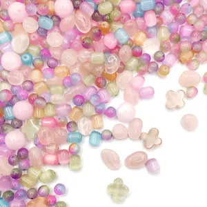 L1341]Crystal Dreamy Bloom DIY Beads DIY Charms Set