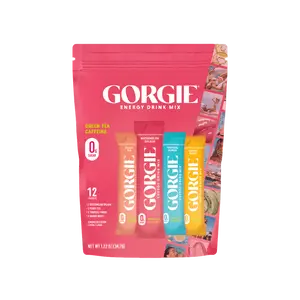GORGIE Bestsellers Variety, Sugar-Free Natural Energy Drink Mix, On the Go Powder, Healthy Energy Drinks - Green Tea Caffeine, Biotin, B Vitamins -150mg Caffeine, L-Theanine, Vegan, & Low Calorie (Pack of 12)
