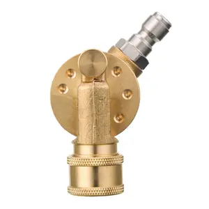 FIXFANS Pressure Washer Pivoting Coupler, 1/4” Quick Connect Gutter Cleaner Attachment, 240° Rotation with 7 Angles, 4500PSI Power Washer Spray Nozzle Accessory