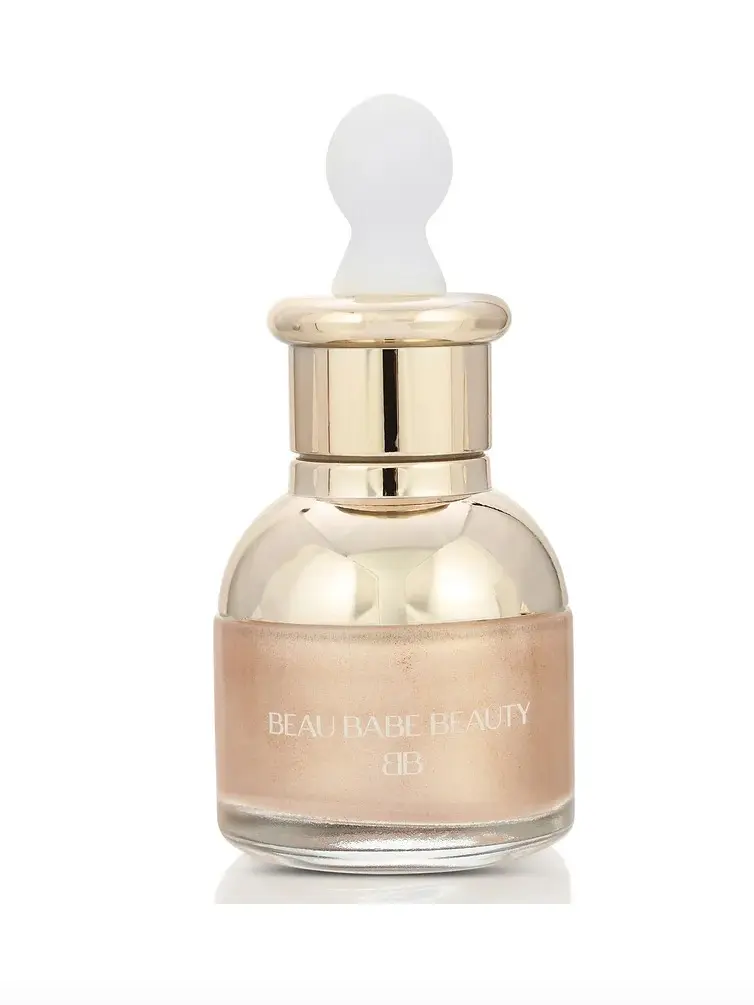 Beau Babe Beauty Champagne Liquid Highlighter Drops Bronzer Makeup Foundation Golden Radiance Shimmer