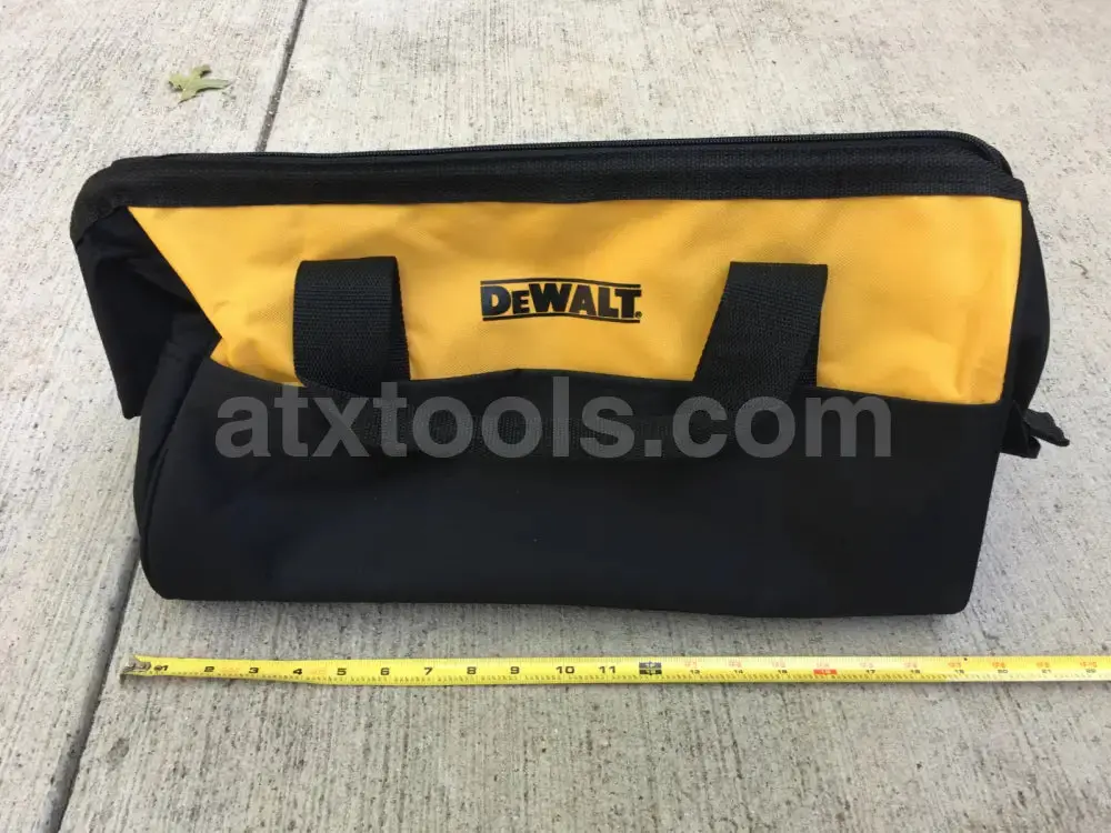 Dewalt Heavy-Duty Contractor Tool Bag - 19"x12"x11" Size, Construction Organizer with Carry Handle for Storage Needs