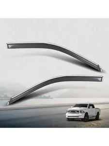Fit For 2009-2018 Ram 1500 Standard Cab Window Visors Deflectors Sun Rain Guards