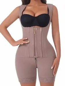 Women's Shapewear Bodysuit, High Waisted Shapewear, Fajas, Postpartum Belly Control High Waist Body Jumpsuit, Wide Strap Body Shaper for All Seasons, with Tummy Control and Butt Lifting for Daily Wear