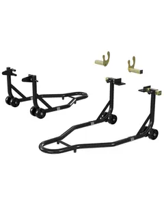 Motorcycle Stand Lift 900LBS Capacity Front Rear Wheels Lift with U+L Adjustable Swingarm Spool for Maintenance and Repairs