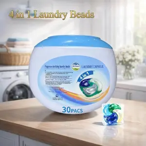 Laundry Genius  4 in 1 Laundry Beads,30 Count Laundry Detergent PacsPods,Long Lasting Fragrance Laundry Beads, HouseholdLaundry Tools