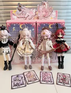 Lunar Lore BJD Doll Figure Blind Box, Collectible Inedible Doll with Unique Outfits & Expressions, Poseable Art Toy & Display Masterpiece for Collectors Anime Design