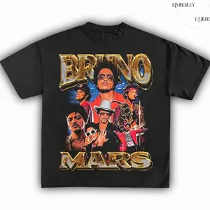 Bruno Bootleg Style Tee, Mars 2026 New Album Tshirt, The Romantic Tour Merch, Unisex Y2K Cotton Tee, R&B Music Top, Graphic Tees, Concert Outfits 16D A5Y