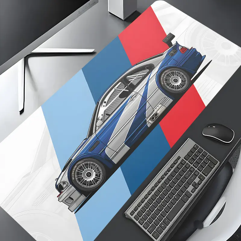 Fashion Racing Design Extra Large Gaming Mouse Pad, Desktop Protection Pad, Washable Rubber Pad Non-Slip Lock Edge Multi-Size Mouse Pad Suitable For Home Office, Gift for Family and friends, Desktop Accessory, Gaming Accessories, Mousepad