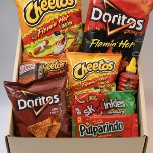 Hot Box 2 Variety Snack Bundle Sampler Various Brands Crunchy Chip Sweet