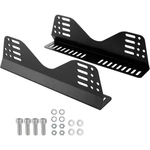 Side Mount Brackets for Bucket Race Seats: Universal Racing Seat Bracket (Black Set of 1)
