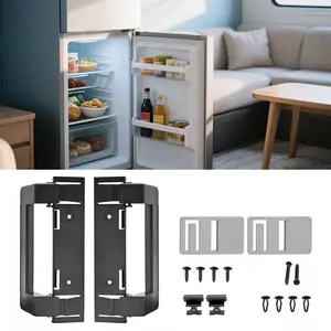 2Pcs RV Refrigerator Door Latch Handle OE 3316882900 Ergonomic RV Refrigerator Door Handle Wear Resist Refrigerator Hardware Door Handles for Dometic DM2672 DM2682 DM2872 DM2882