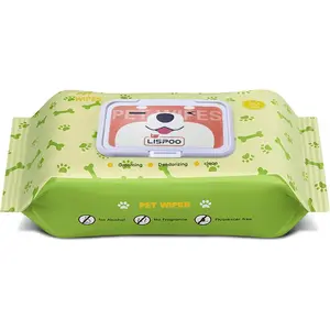 Pet Wipes - Alcohol-Free Portable Pack for Cleaning and Grooming, Gentle for Face, Body, Paws & Butt, Nonwoven Fabric, 80 Count - 320 Count outdoorfun