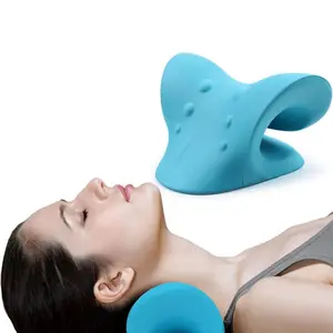 Neck and Shoulder Relaxer, Cervical Traction Device for Temporomandibular Joint Pain Relief and Cervical Spine Alignment, Chiropractic Pillow, Neck Stretcher
