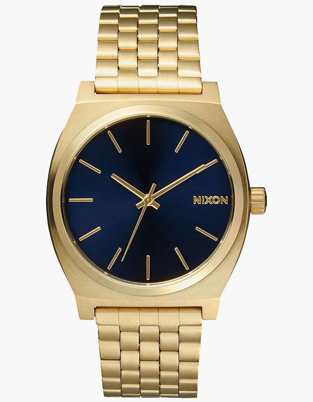 NIXON Mens Time Teller Gold & Blue Watch NIXON Mens Time Teller Gold & Blue Watch