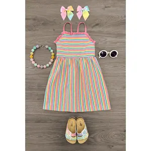Rainbow Striped Dress