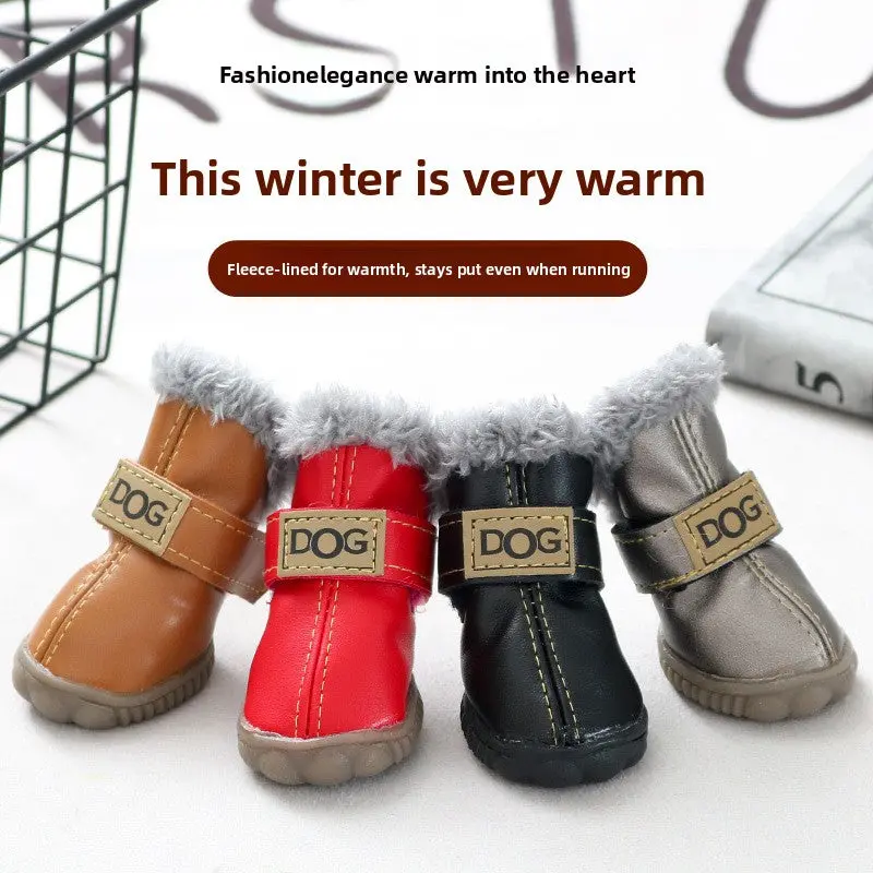 Warm Protective Non-Slip Dog Shoes