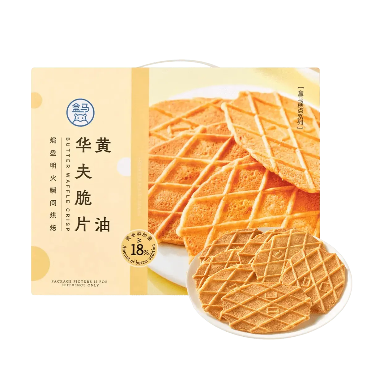 FRESHIPPO Butter Waffle Crisps 88g - Crispy, Buttery, Zero Trans Fat Snack