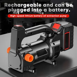 Cordless Diesel Transfer Pump Electric Oil Change Pump Portable Self-Priming Fuel Transfer Pump for Kerosene Boats Trucks Rechargeable Lithium Battery