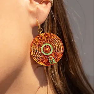 Showgirl earrings, Disco earrings.