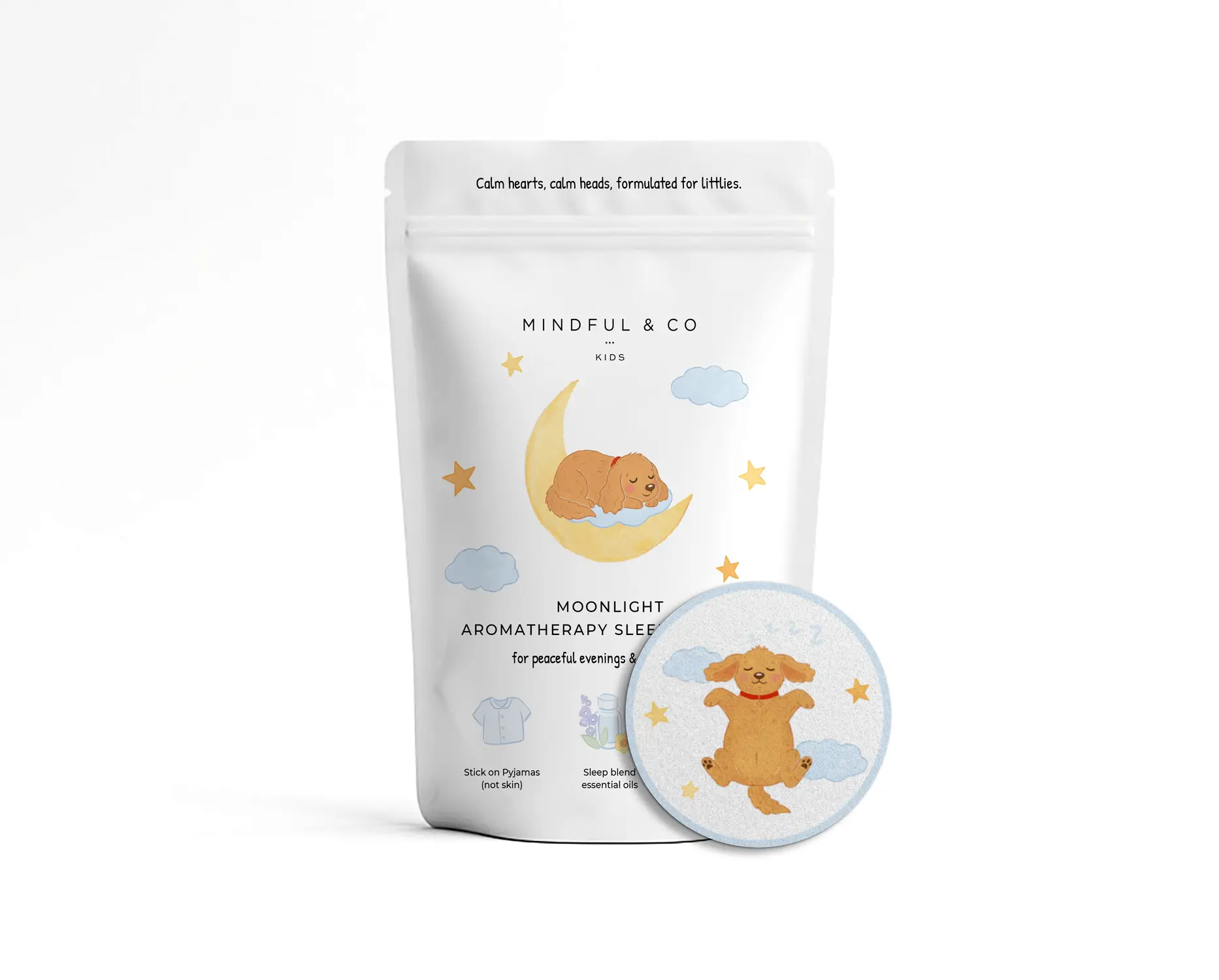 Essential Oil Moonlight Aromatherapy Sleep Stickers for Relaxation Support
