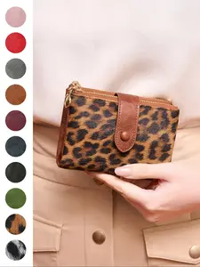 Women's RFID Blocking Wallet with Dual Zippers, Large Capacity Card Slots, Coin Pouch, Cash Clip, ID Window, Casual Fashion Accessory，Christmas gifts, Valentine's Day gifts, ideal presents