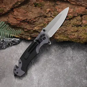 Stainless steel folding knife tactical survival knife folding knife pocket portable folding knife camping household fruit knife suitable for camping hiking picnic leisure men's gift