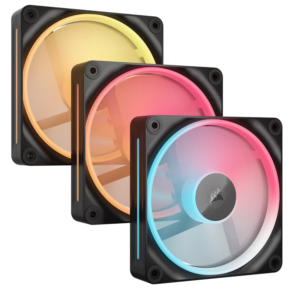 iCUE LINK LX120-R RGB 120mm PWM Reverse Fans Starter Kit