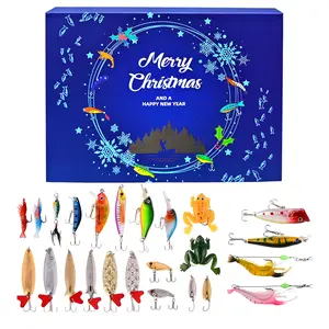 Christmas Countdown Fishing Calendar - 24 Day Fishing Set for Adult Men and Teen Boys - 2025 Christmas Surprise