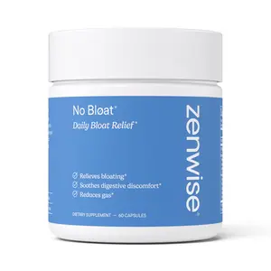 Zenwise No Bloat - Enzymes + Botanicals + Probiotics + for Fast Bloating and Gas Relief - 60 Count Dandelion Dietary Supplement