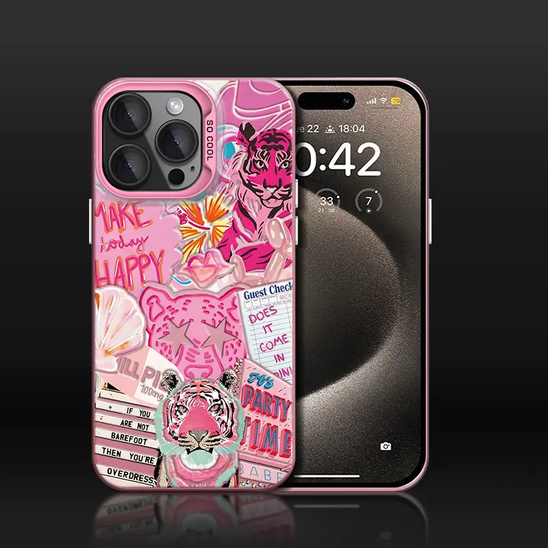 Pink Panther Phone Case for iPhone 17 Pro Max Phone Case 17 Air 16 E 15 Plus 14 13 12 11 X XS XR 7 8 Plus Samsung Galaxy S21 22 23 24 25 ULTRA FE Plus Thin, Shockproof, Lightweight and Durable.