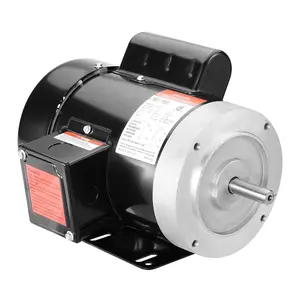 1 HP Electric Motor 3450 RPM, 115V/230V AC, 56C Frame, Air Compressor Motor, Single Phase, 5/8" Keyed Shaft, CW/CCW Rotation, Suitable For Agricultural Machinery And General Industrial Equipment Replacement