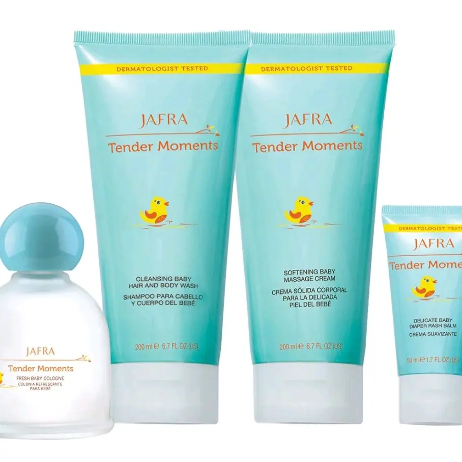 Jafra Tender Moments Cologne & Shampoo Cream Bundle- Complete  Grooming Set for Daily Use- Delightfull Fragance & Refreshing Cleanse