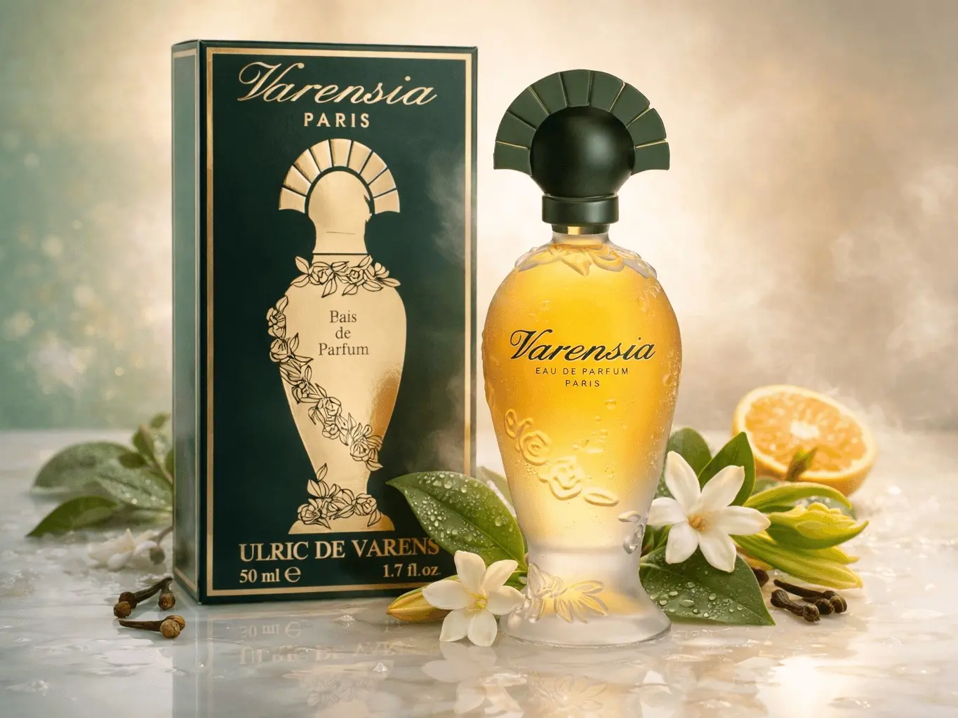 UDV Ulric de Varens Varensia Aromatic Woody Floral Eau de Parfum (EDP) for Women, 50 mL Single Item EDP Liquid Perfume, Women's Floral Fragrance Perfume