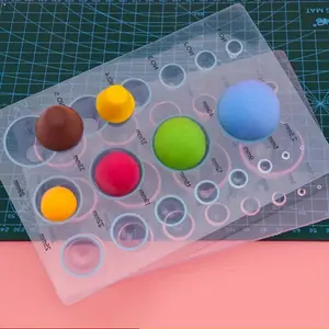 1pc Large Ultralight Clay Measuring Device, Soft Pottery Mud Handmade Mud Extractor, Semicircle Ball Mold Clay Tool, DIY Molding Clay