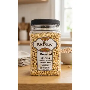 Bavan Brand Roasted Chana (Skinless Chickpeas) – Crispy & Crunchy High Protein Snack