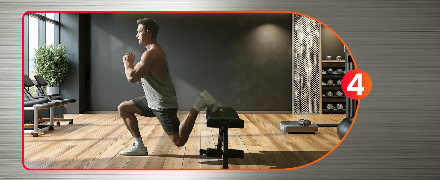 Orinar Adjustable Weight Bench Press Incline Decline Strength Training Bench Full Body Gym Workout Benches for Home Gym Fitness