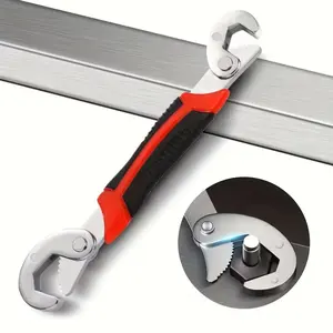 High Carbon Steel Double-head Wrench, Wear-resistant Material Extends Service Life, Non-slip Soft Handle, Comfortable To Hold, Suitable For Indoor Home Decoration Repairs And Outdoor Garden Tool Maintenance