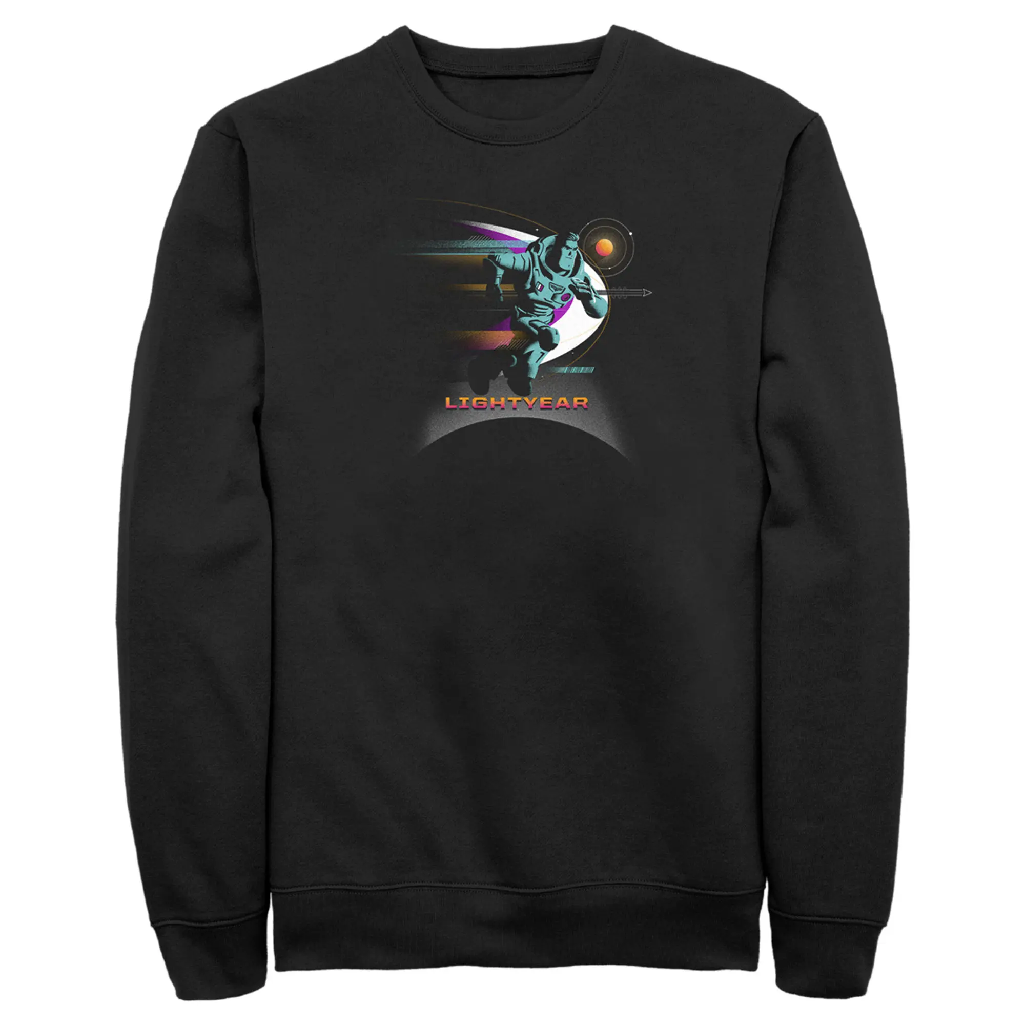 Men's Lightyear Buzz Running Planets Logo Sweatshirt
