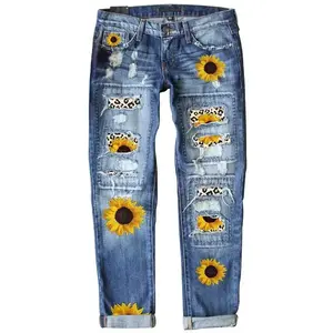 Ski Jeans Nny Jeans Outfit 2025 Ripped Jeans Women's Plaid Patch Skinny Do the Old Cowboy Denim Trousers Tops Pants straight leg jeans